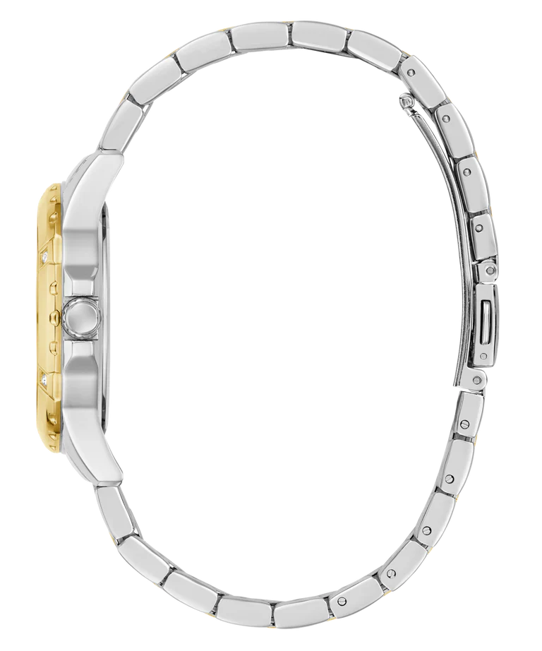 GUESS GW0948L8 2-tone bracelet detail with gold and silver links