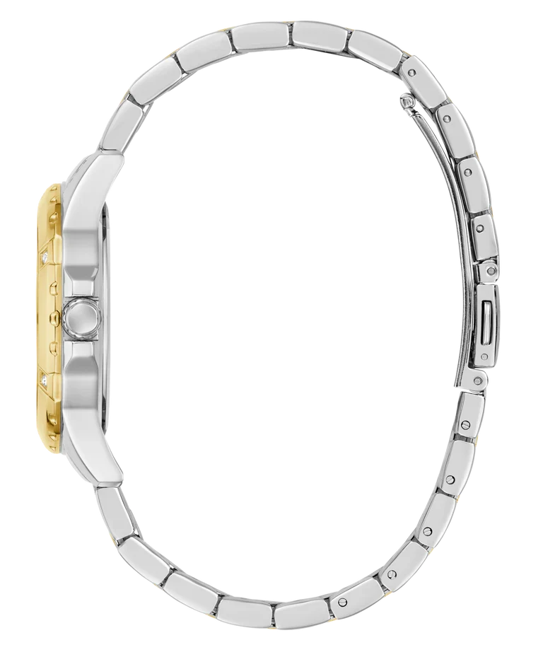 GUESS GW0948L8 2-tone bracelet detail with gold and silver links