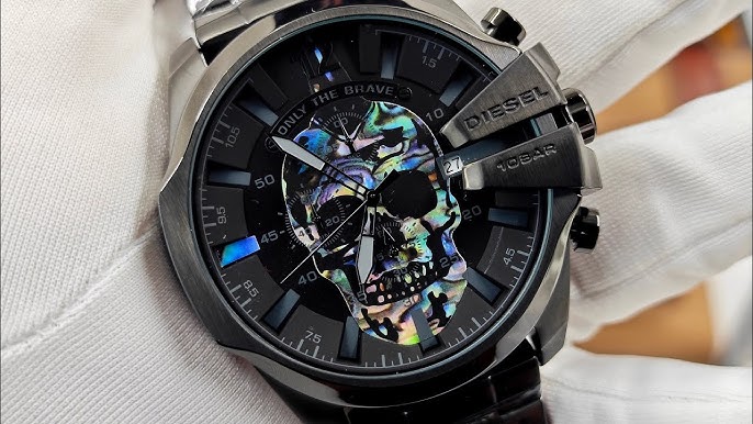 Diesel Mega Chief SKULL RAINBOW Black Dial Men's Watch DZ4582