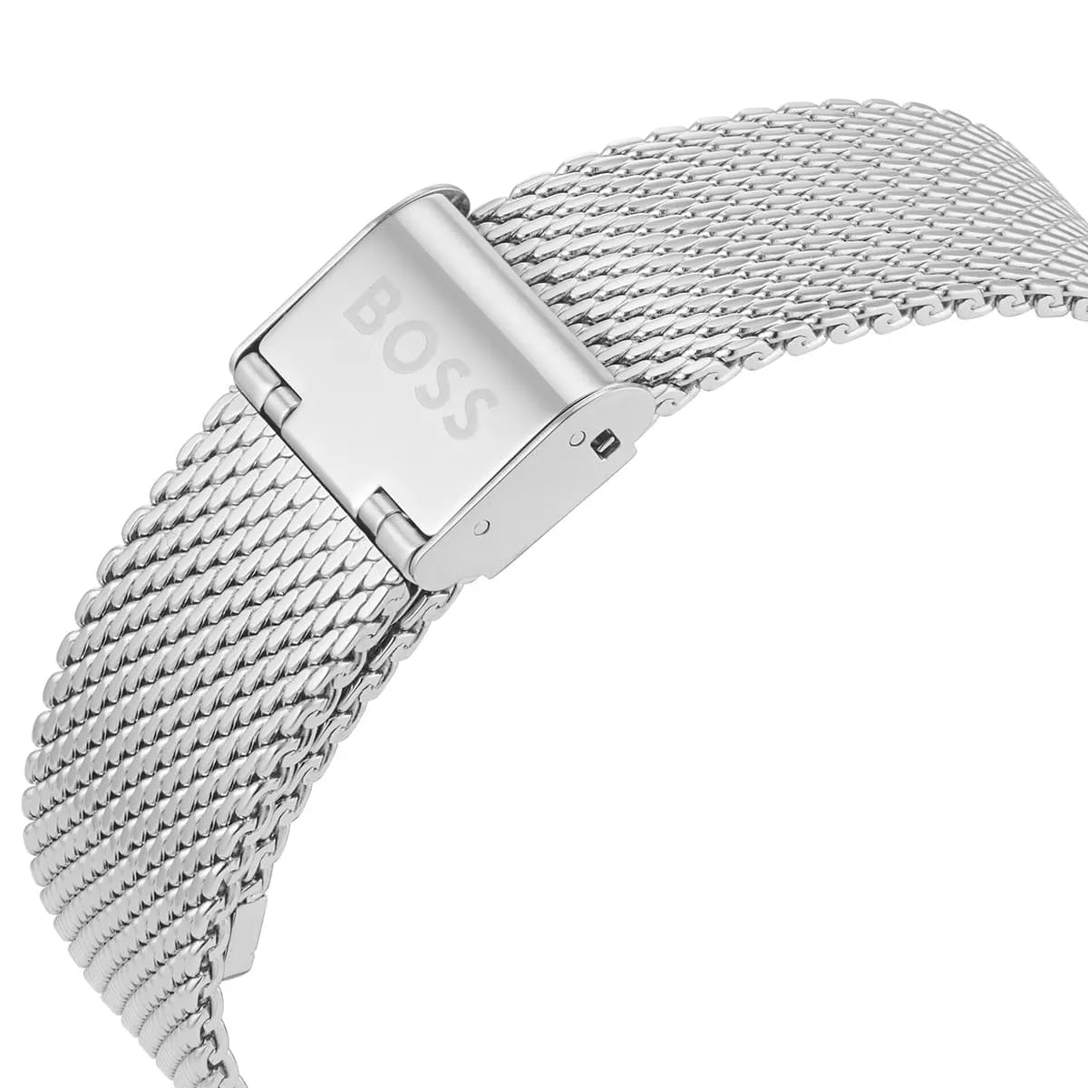 Hugo Boss Mesh Steel Black Dial Multi-function Men's Watch - 1513961