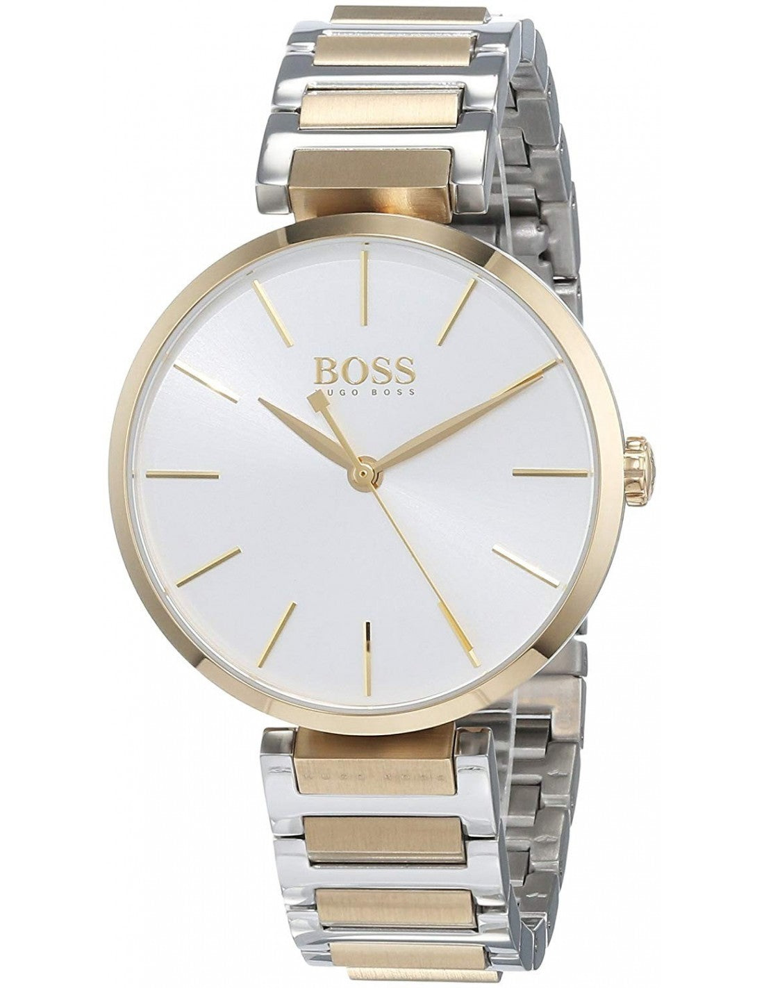 Hugo Boss Allusion ladies watch with silver dial and two-tone stainless steel bracelet