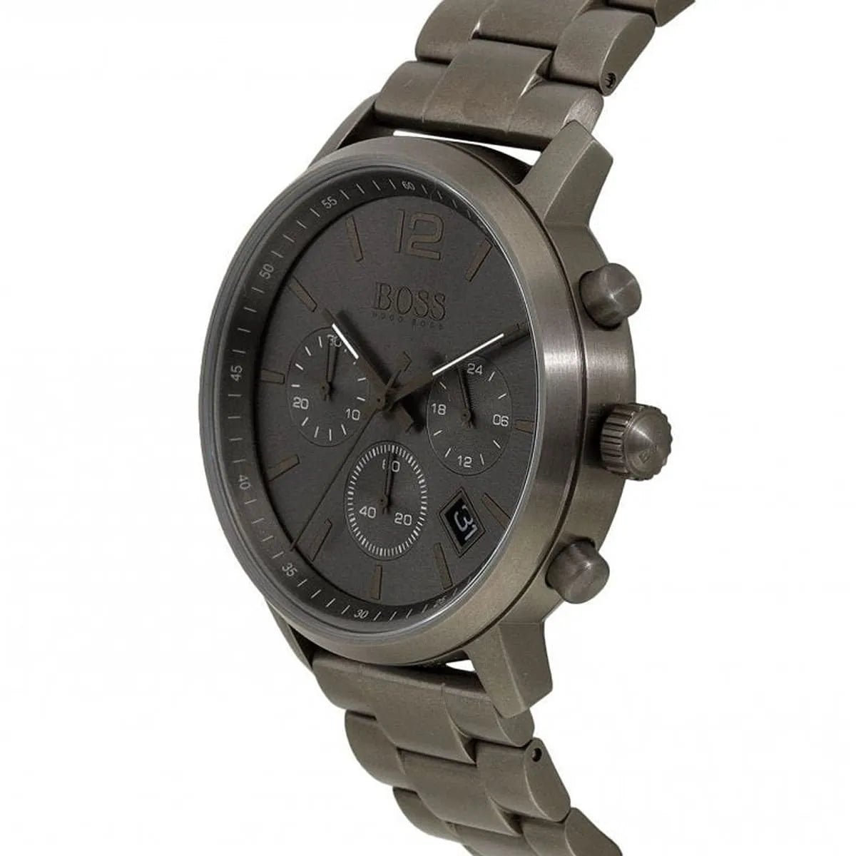 Hugo Boss Attitude Green Dial Green Steel Strap Watch for Men - 1513610