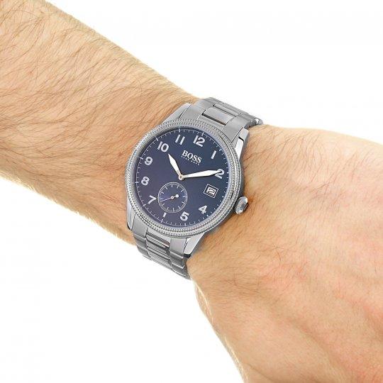 Hugo Boss Blue Dial Silver Men's Watch 1513707