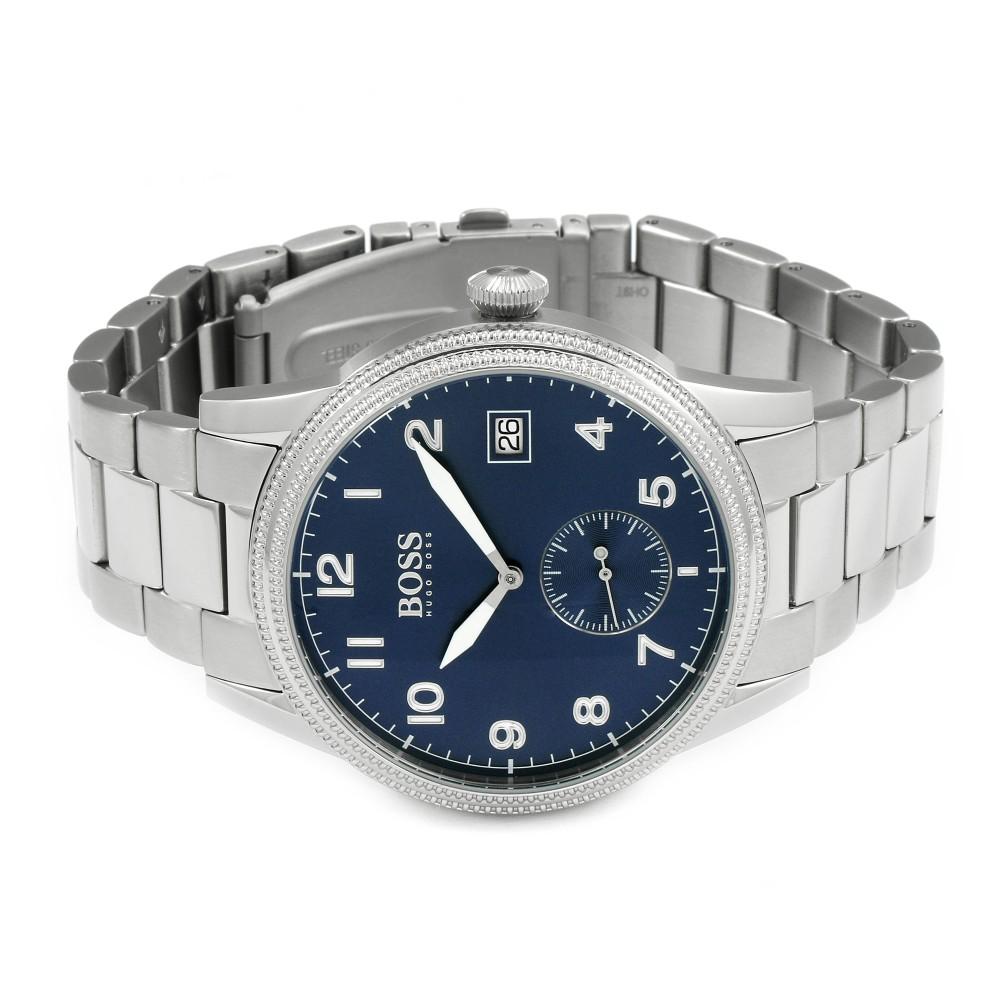 Hugo Boss Blue Dial Silver Men's Watch 1513707