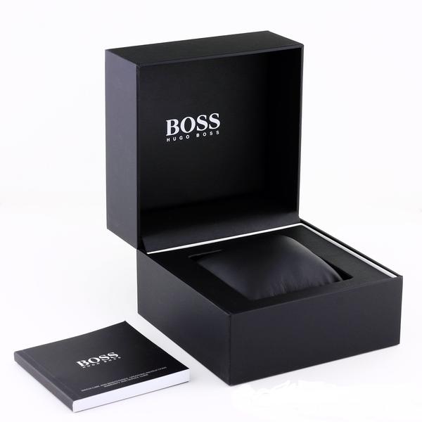 Hugo Boss watch original black presentation box with product documentation
