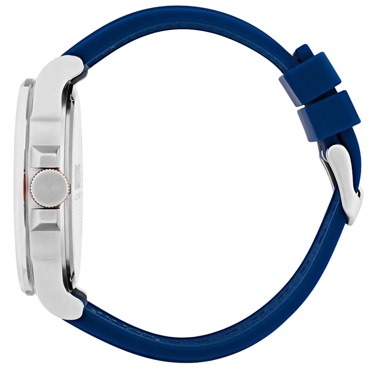Hugo Boss Detroit Quartz Blue Dial Blue Silicone Strap Men's Watch - 1550008
