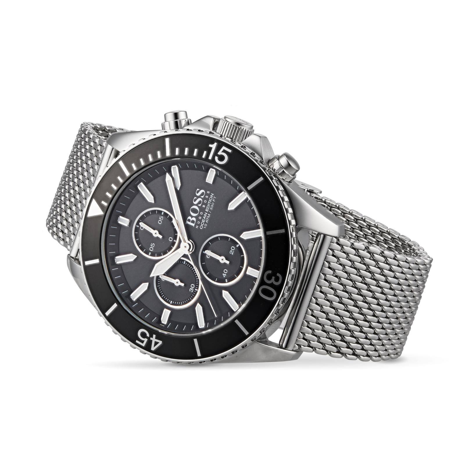 Hugo Boss Ocean Edition Chronograph Black Dial Men's Watch 1513701