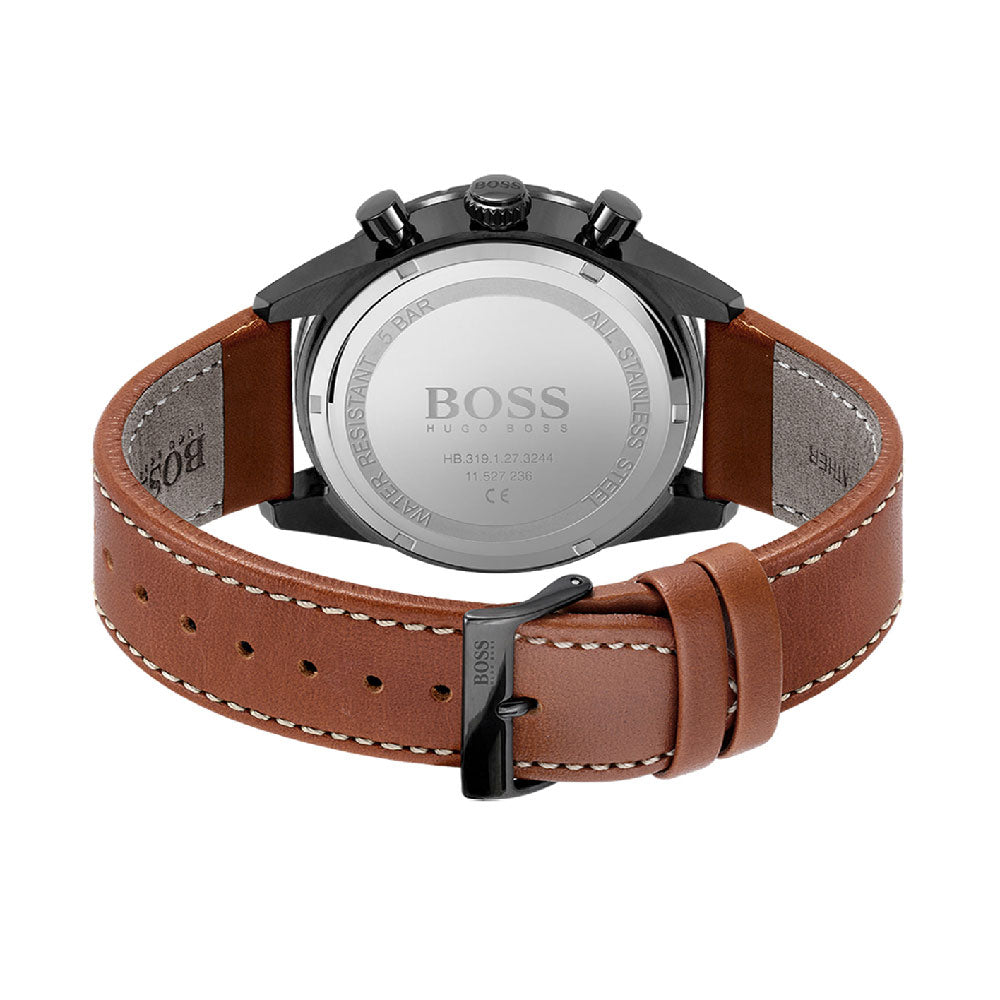 Stainless steel caseback with BOSS engraving and model number HR3810 1513851