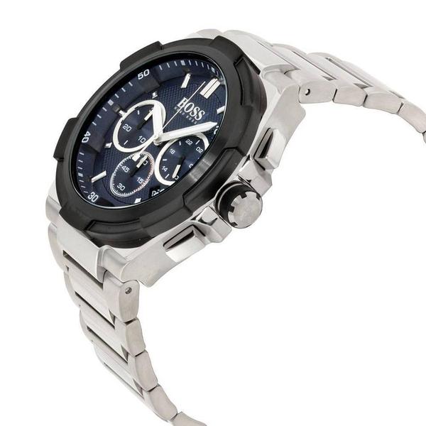 Hugo Boss Supernova Chronograph Navy Dial Silver Men's Watch 1513360