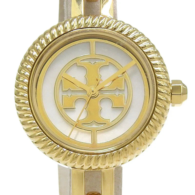 Tory Burch Reva Gold Stainless Steel Bangle Strap Women Watches TBW4029