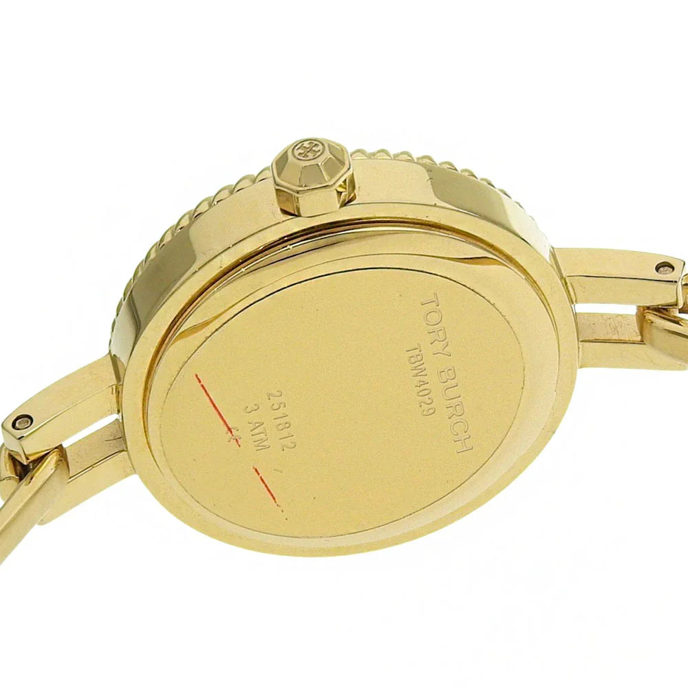 Tory Burch Reva Gold Stainless Steel Bangle Strap Women Watches TBW4029