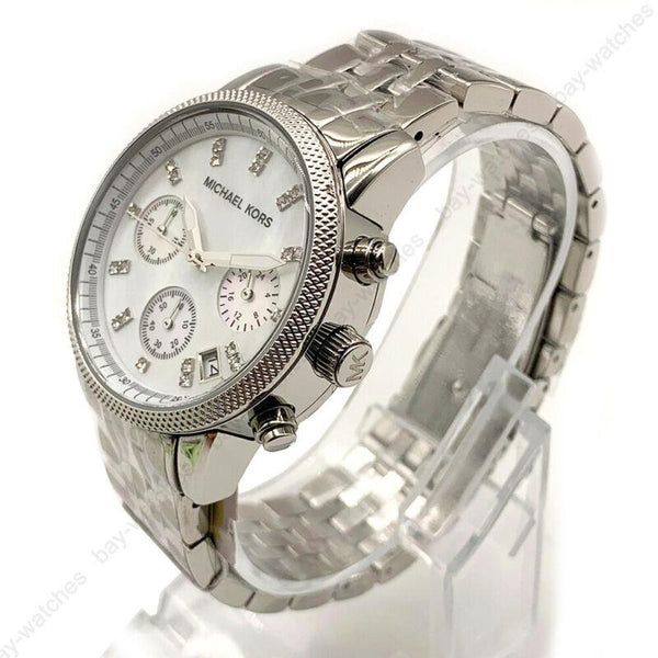 Michael Kors Jet Set Chronograph Mother of Pearl Dial Ladies Watch MK5020 - Watches of New Zealand #2