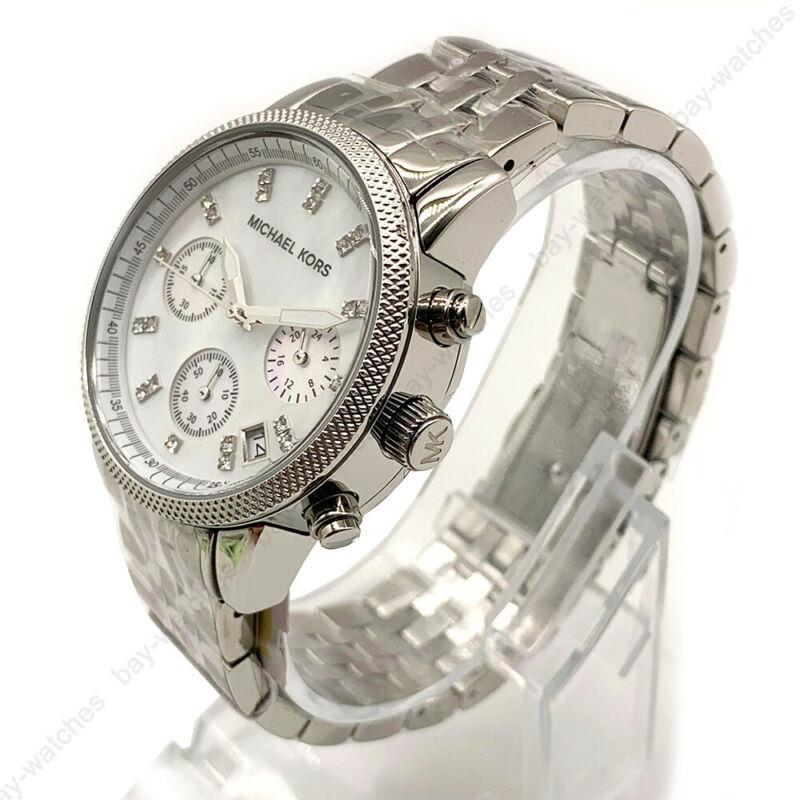 Michael Kors Jet Set Chronograph Mother of Pearl Dial Ladies Watch MK5020 - Watches of New Zealand #2