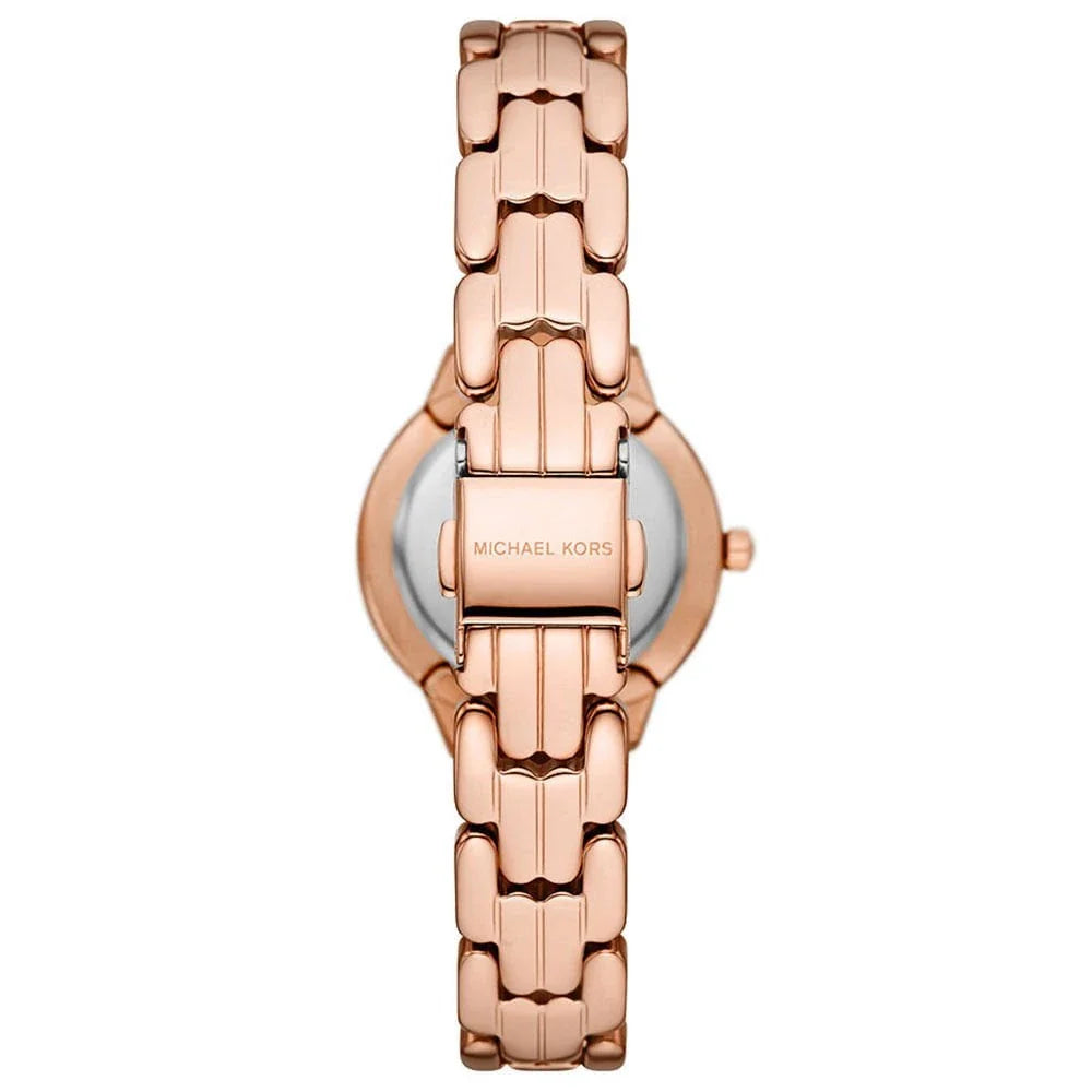 Michael Kors Women's Rose Gold Watch White Dial - MK1039