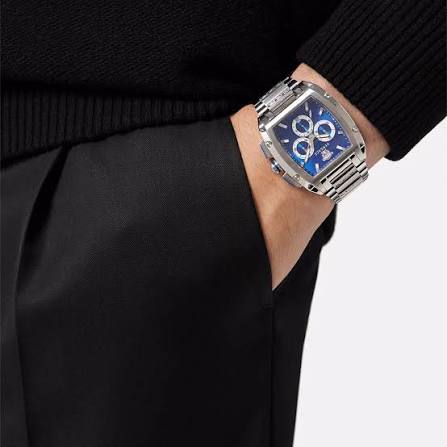 Versace Dominus Stainless Steel Rectangular Dial Quartz Men Watch - VE6H00423