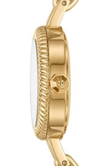 Tory Burch Reva Gold Stainless Steel Bangle Strap Women Watches TBW4029