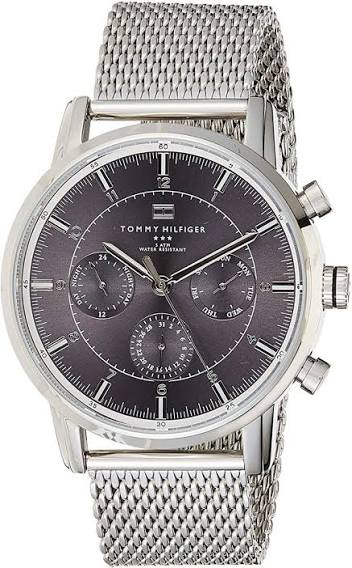 Tommy Hilfiger Gray Dial Silver Men's Watch 1790877