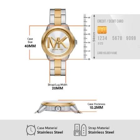 Michael Kors Oversized Brynn Two-Tone Watch MK7319