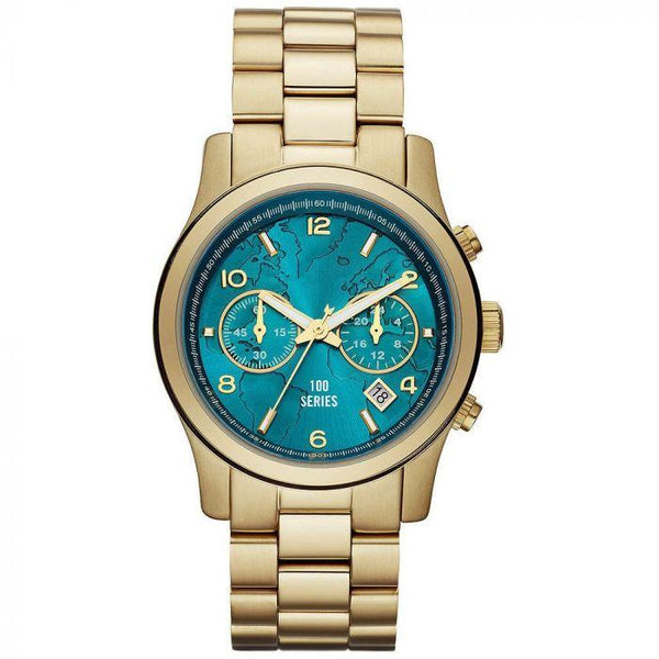 Michael Kors Stop Hunger Chronograph Turquoise Dial Ladies Watch  MK5815 - Watches of New Zealand