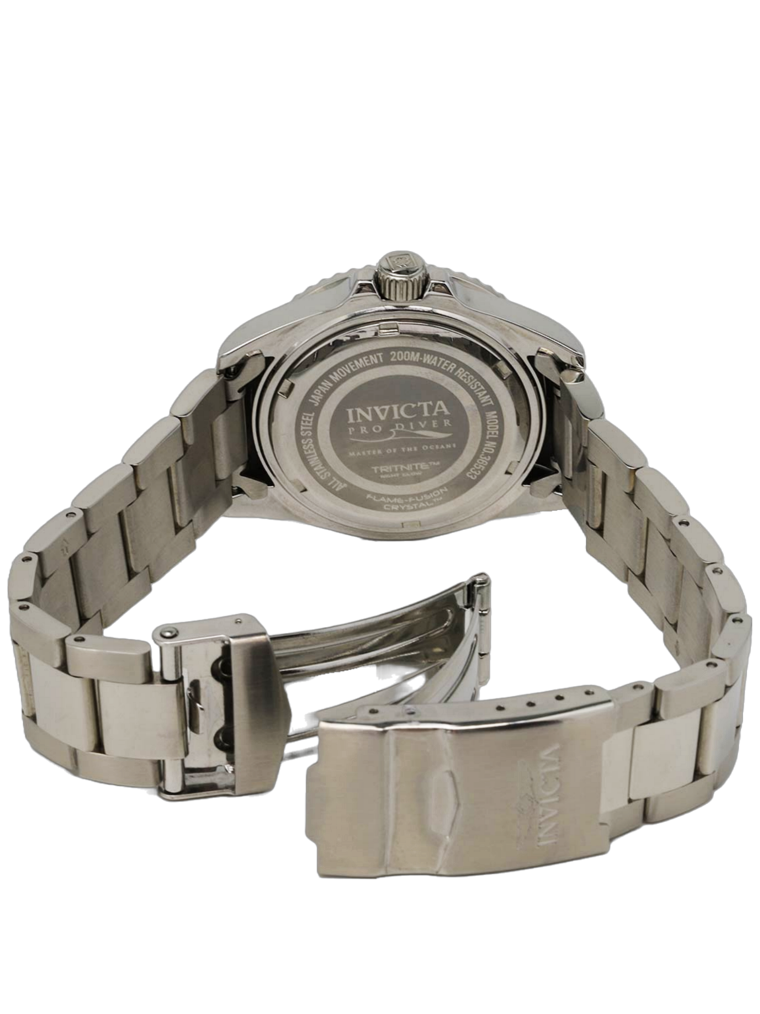 Invicta Pro Diver Quartz Black Dial Sprite Bezel Men's Watch - 36533