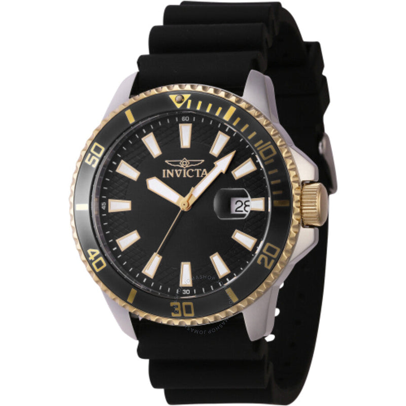 Invicta Pro Diver Quartz Black Dial Men's Watch 46132 - Watches of New Zealand