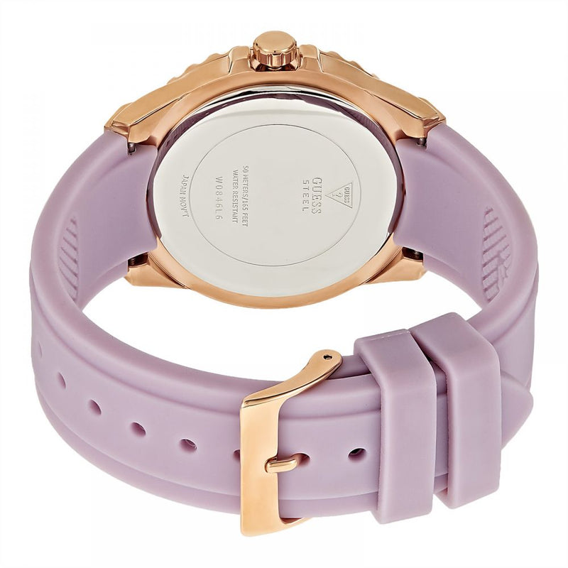 Guess Starlight Women's White Dial Silicone Band Women's Watch W0846L6 - Watches of New Zealand #2