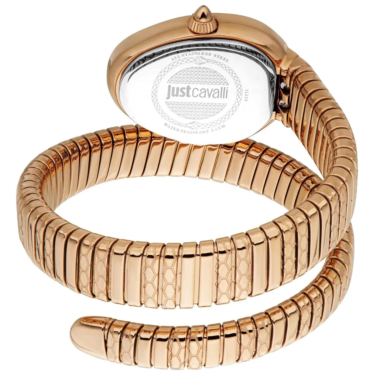 Just Cavalli Aversa Silver Dial Rose Gold Steel Strap Women  Watch - JC1L222M0045