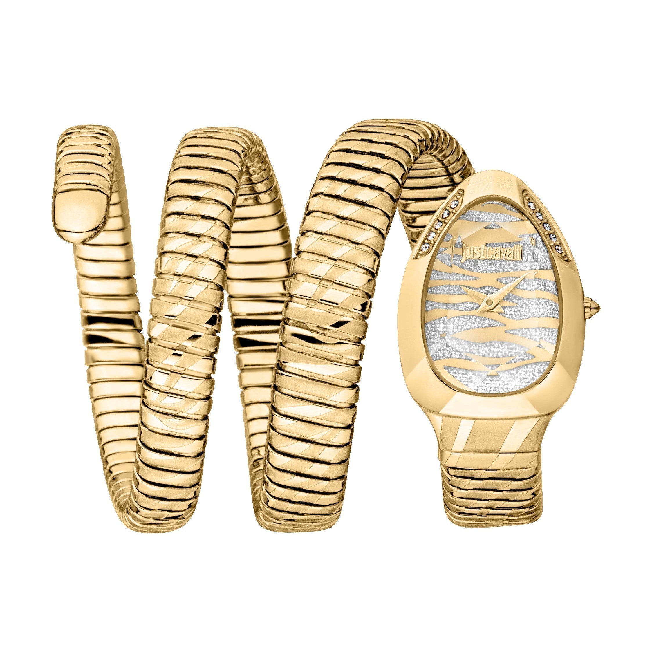 Just Cavalli Serpente Logo Gold Women Watch - JC1L226M0025
