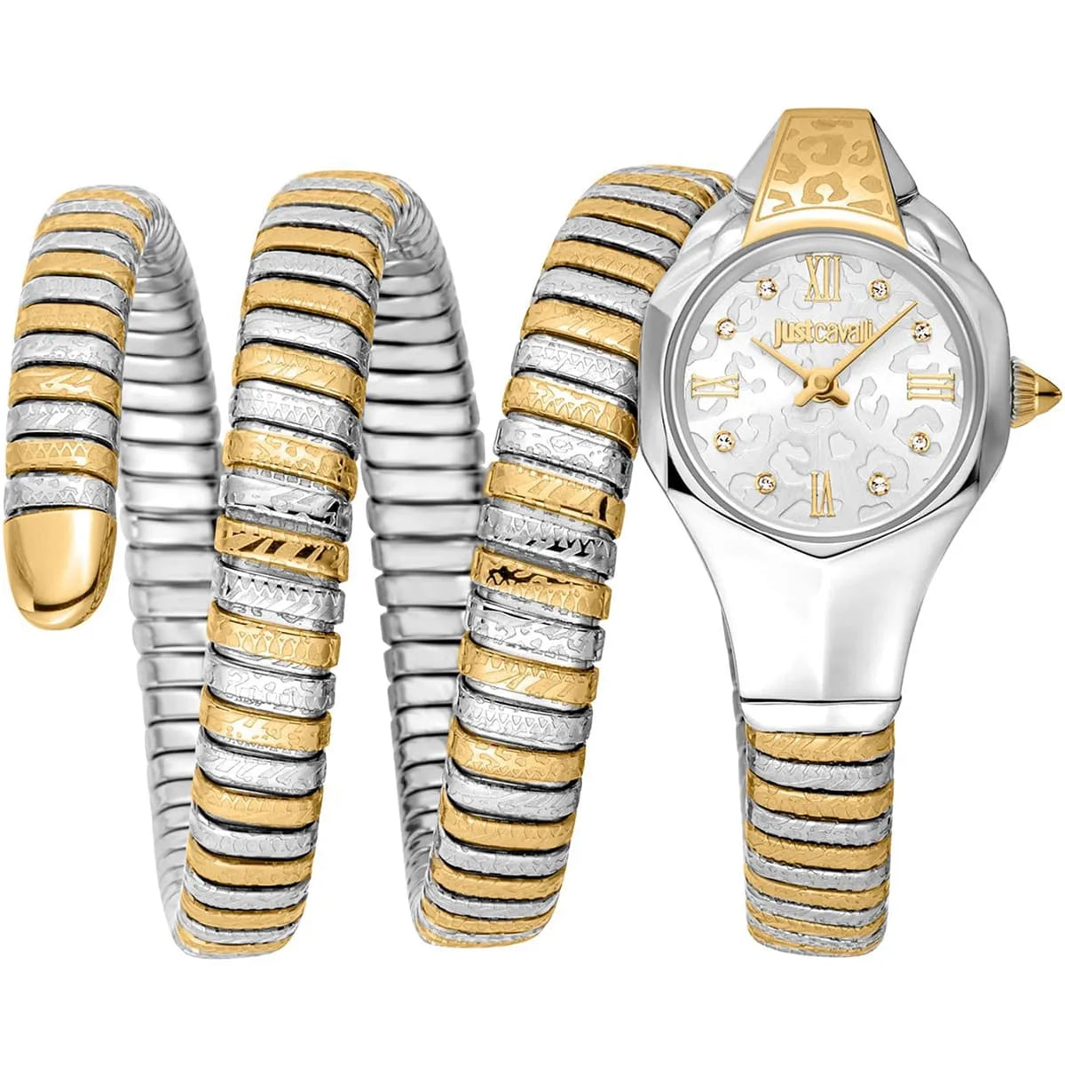 Just Cavalli Signature Snake Ravenna Quartz Stainless Steel Women's Watch - JC1L271M0055