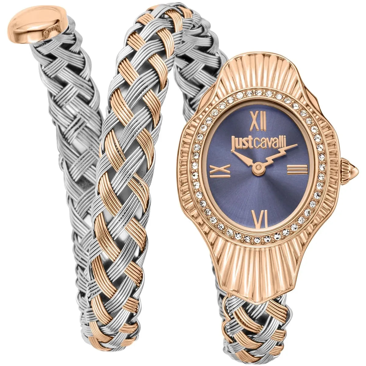Signature Snake Quartz Dark Blue Dial Women's Watch - JC1L305M0065