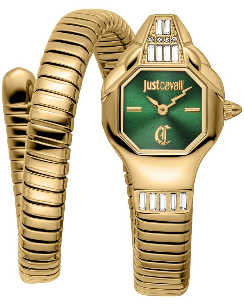 Just Cavalli Brillante Green Dial Snake Analog Women Watch - JC1L326M0035