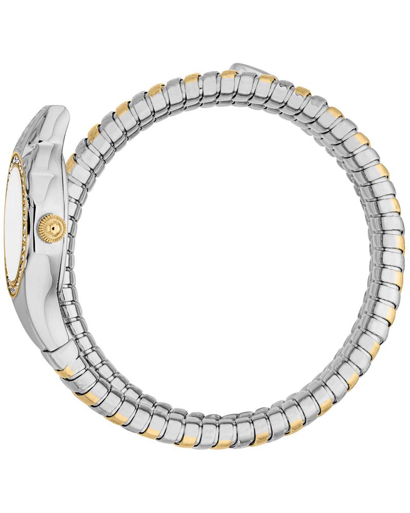 Just Cavalli Signature Snake Vita Two Tones YG Silver Watch - JC1L355M0055