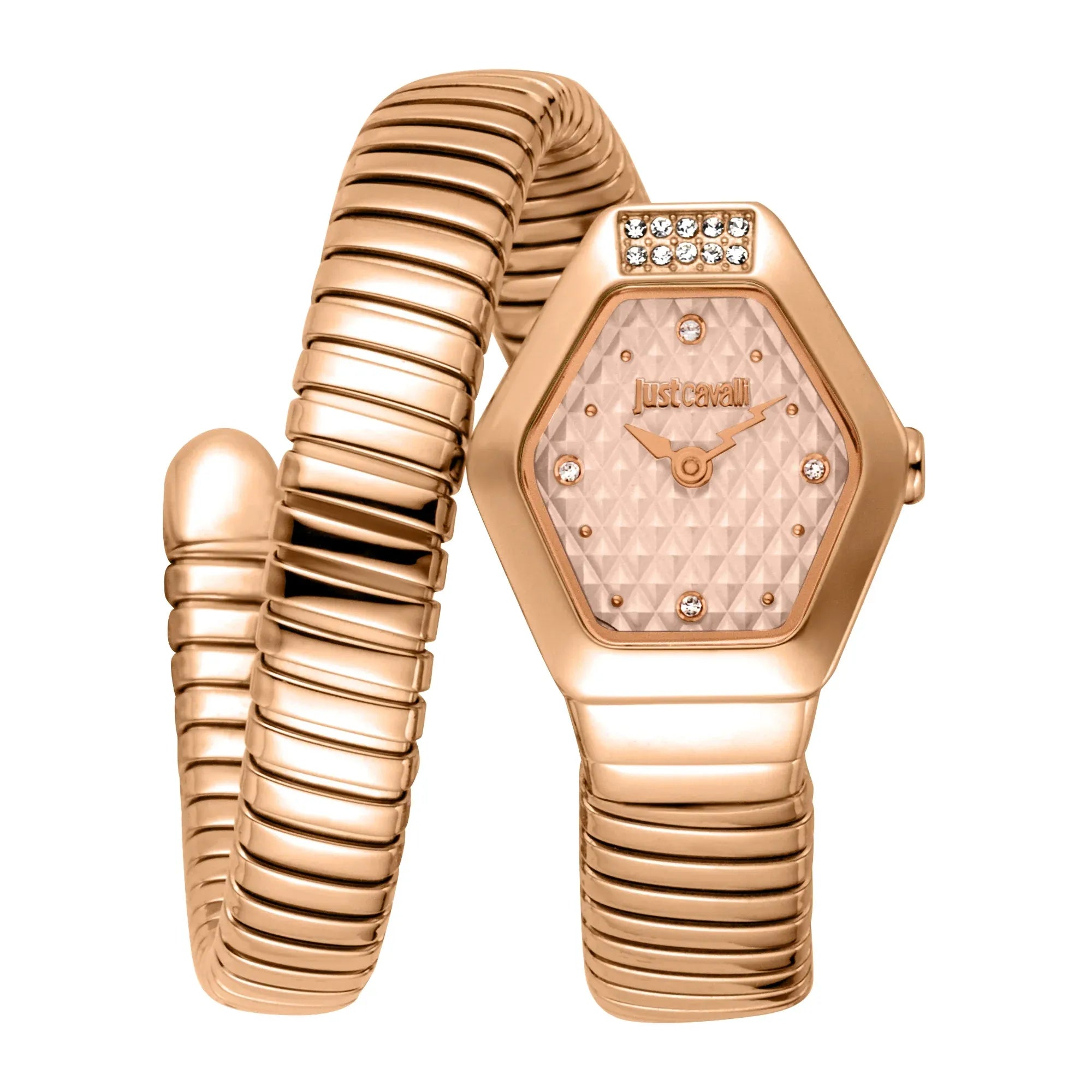 Just Cavalli Signature Snake Splora Rose Gold - JC1L394M0045