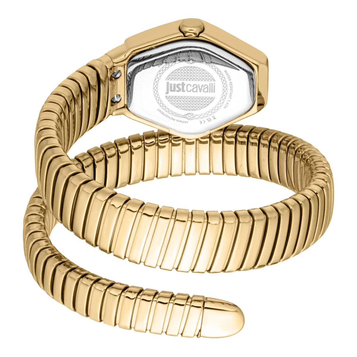 Just Cavalli Snake Lunara Yellow Gold Champagne Women's Watch - JC1L397M0035