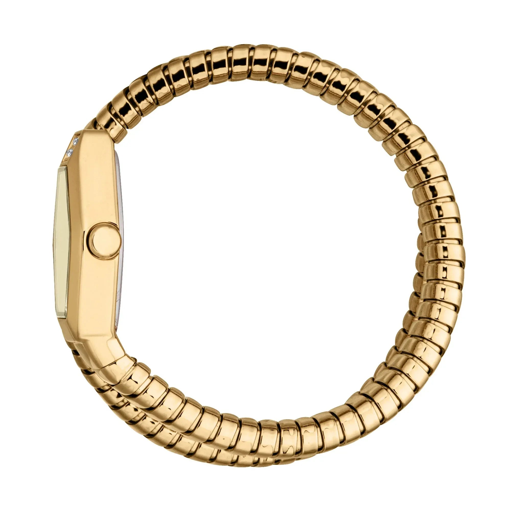 Just Cavalli Snake Lunara Yellow Gold Champagne Women's Watch - JC1L397M0035