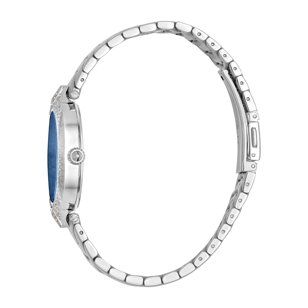 Just Cavalli Animalier Luce Silver Blue Women's Watch  - JC1L238M0055