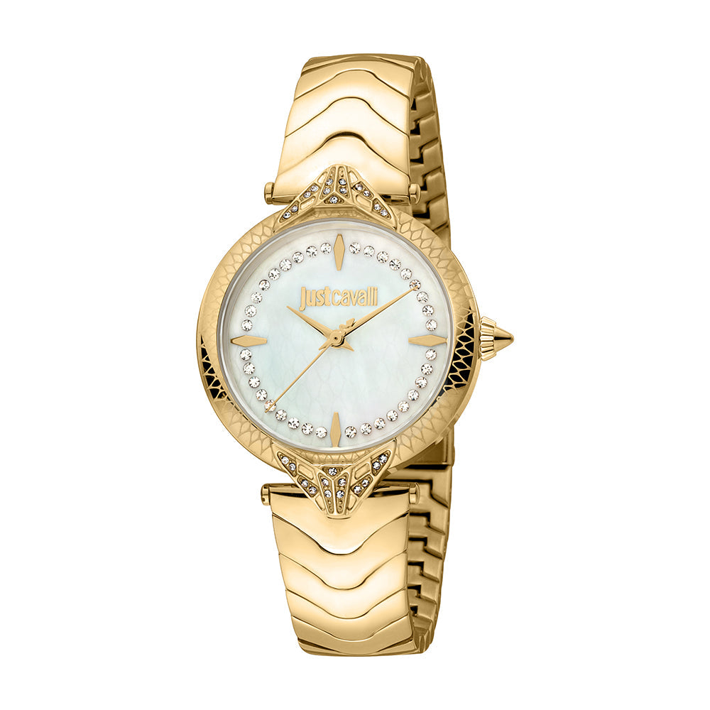 Just Cavalli Animalier Luce Yellow Gold MOP Women's Watch - JC1L238M0065