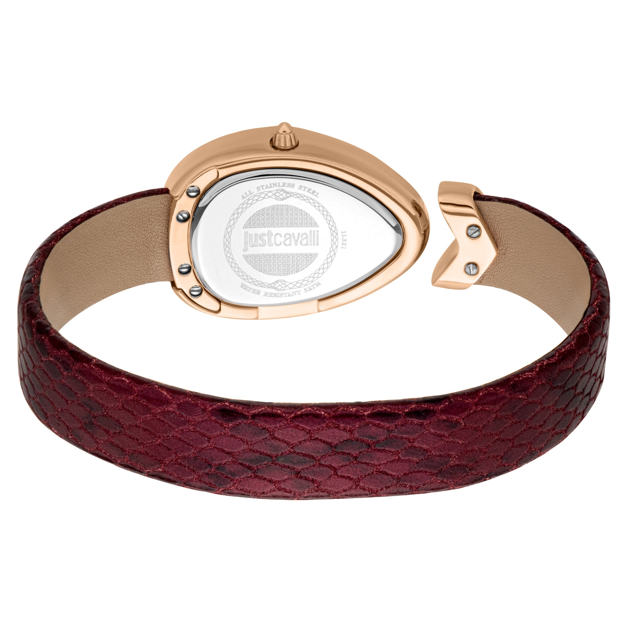 Just Cavalli Diversa Snake Rose Gold-Tone Dial Ladies Watch - JC1L321L0045