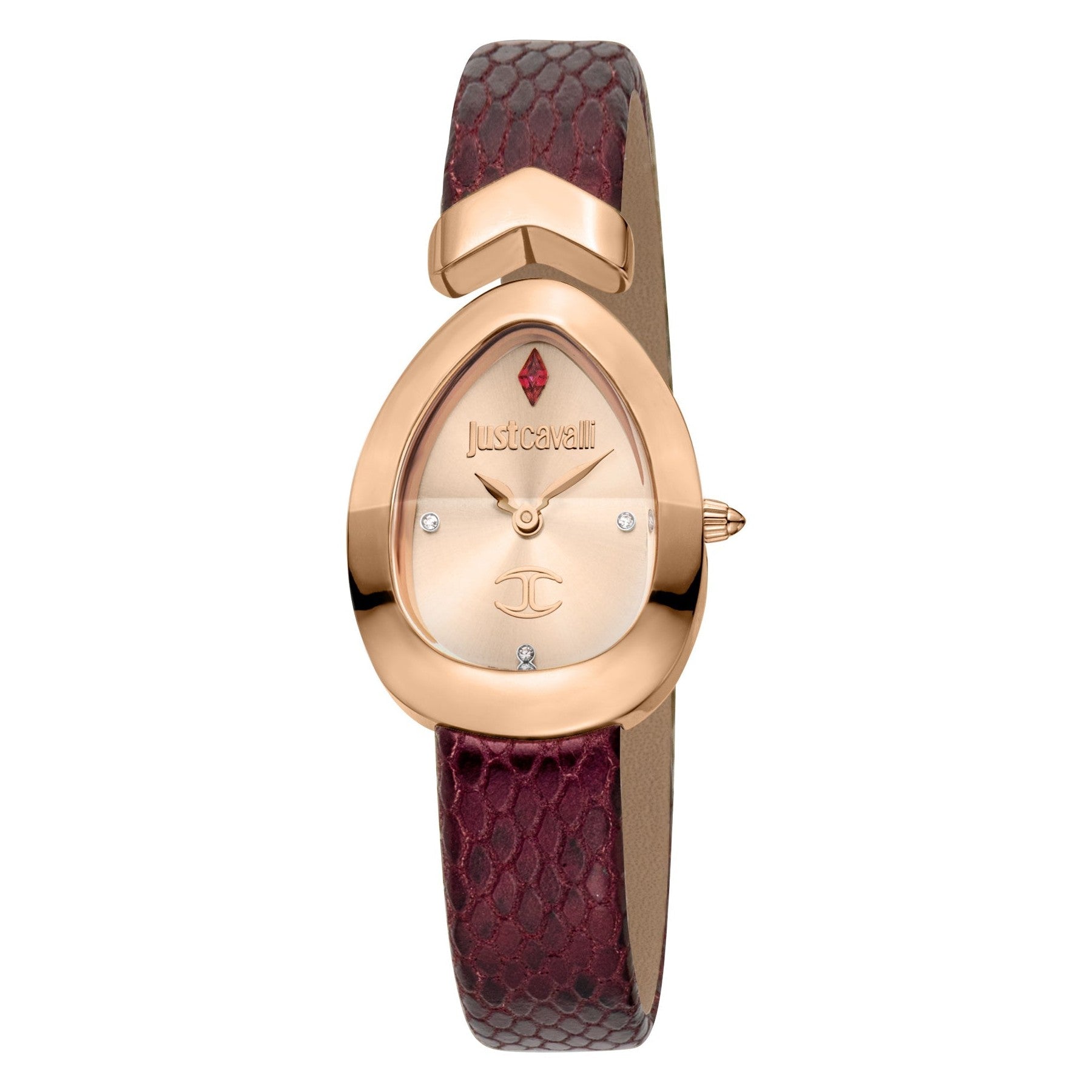 Just Cavalli Diversa Snake Rose Gold-Tone Dial Ladies Watch - JC1L321L0045