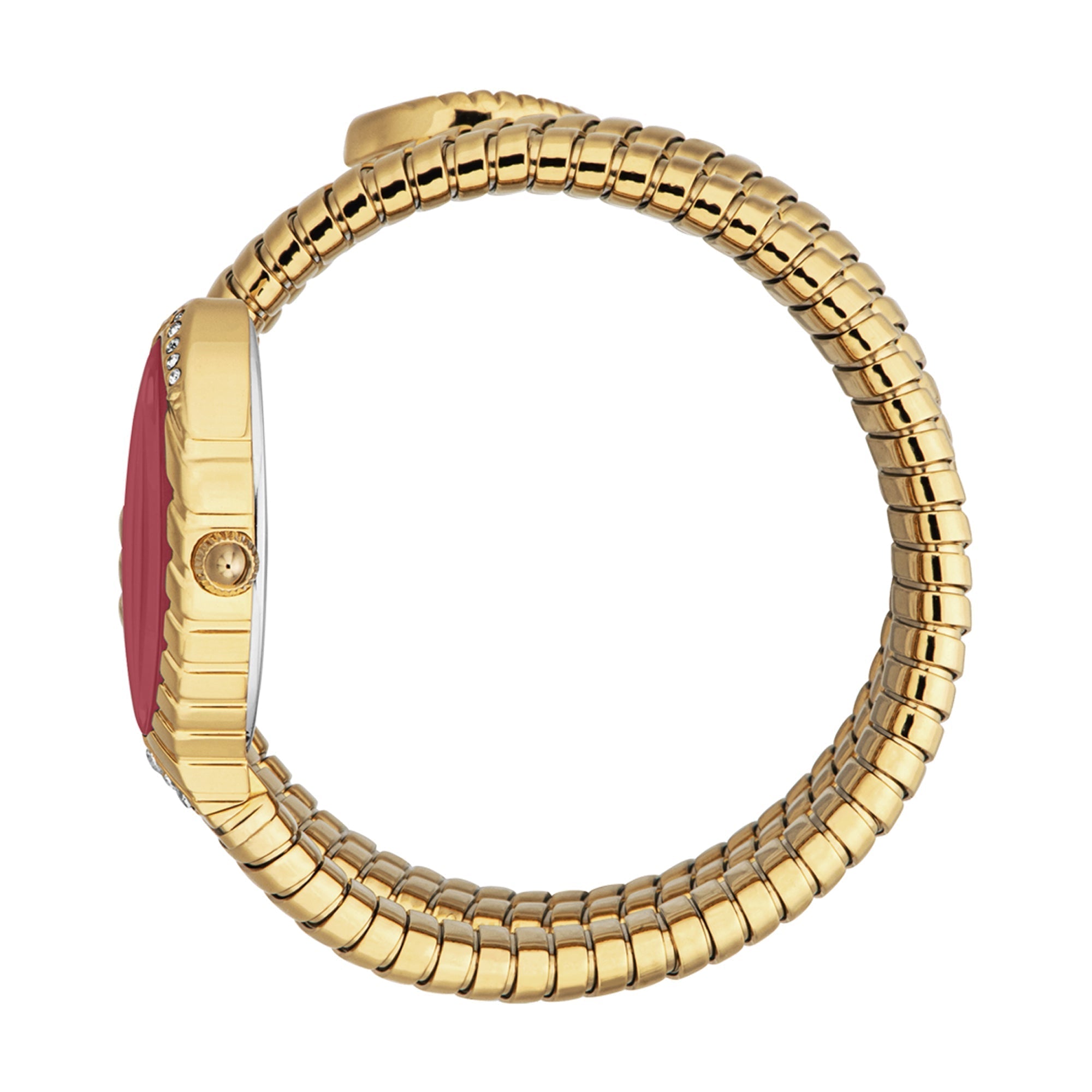 Just Cavalli Specchio Snake Red Dial Ladies Watch - JC1L323M0035