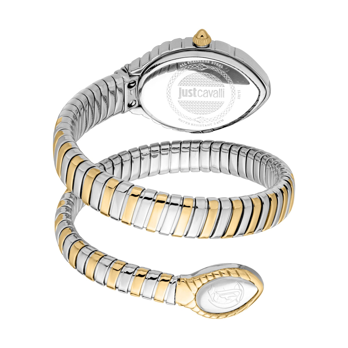 JUST CAVALLI Unica Snake Two Tone  Analog Women Watch - JC1L322M0055