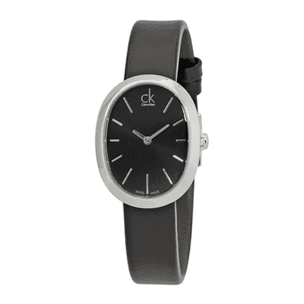 CALVIN KLEIN Incentive Black Dial Black Leather Watch K3P231C1