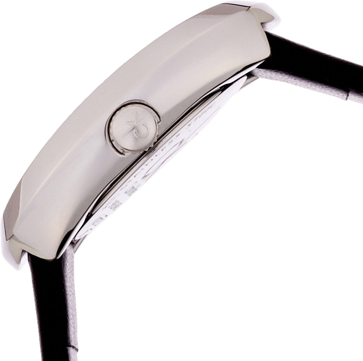 CALVIN KLEIN Incentive Black Dial Black Leather Watch K3P231C1