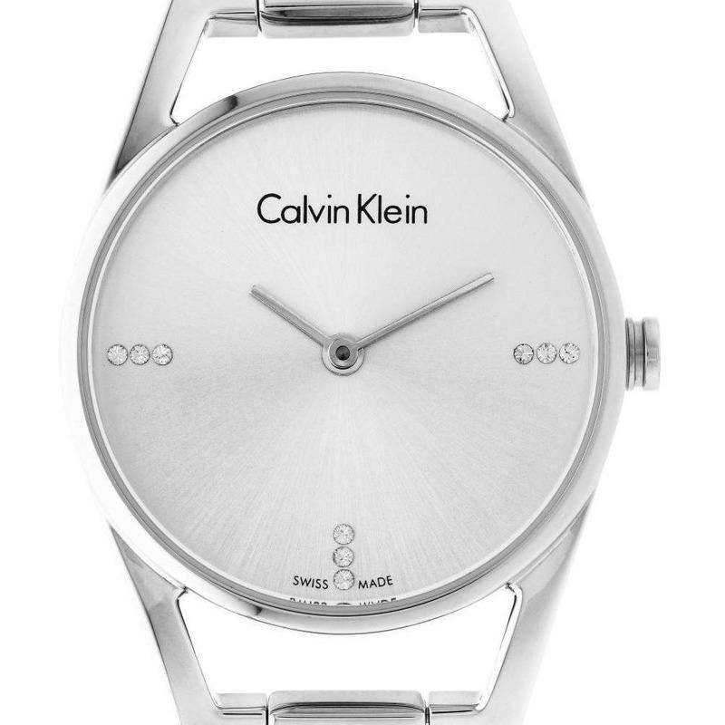 Calvin Klein Dainty Diamonds Silver Dial Ladies Watch K7L2314T