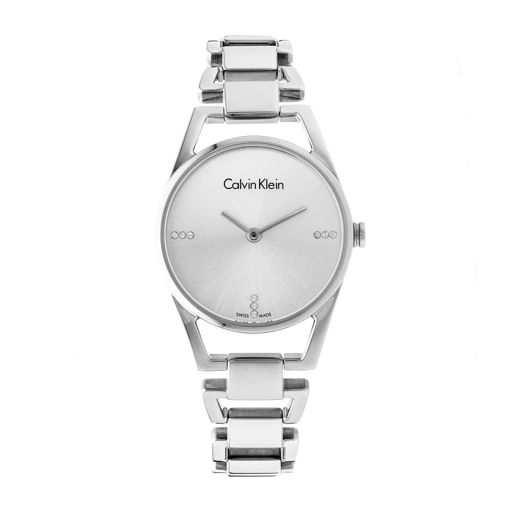 Calvin Klein Dainty Diamonds Silver Dial Ladies Watch K7L2314T