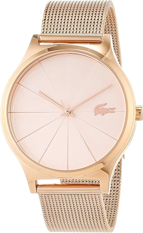Lacoste Quartz, Analogue Classic Display and Rose Gold Strap Womens Watch - 2001043