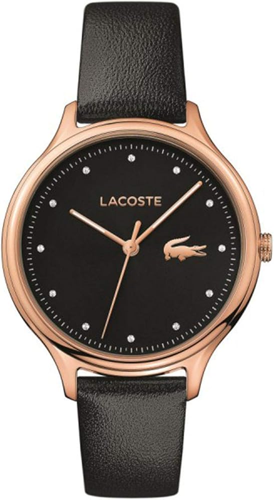 Lacoste Quartz with Silicone Strap Black Dial Men's Watch - 2001086