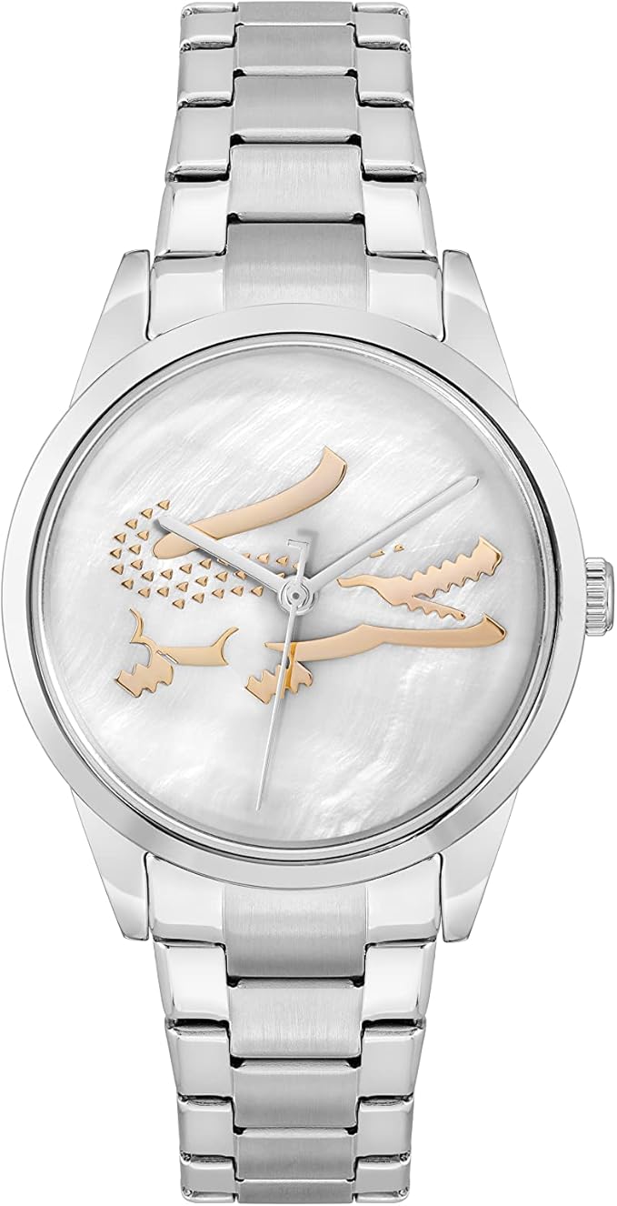 Lacoste Stainless Steel Grey Mother of Pearl Dial Women's Watch - 2001214
