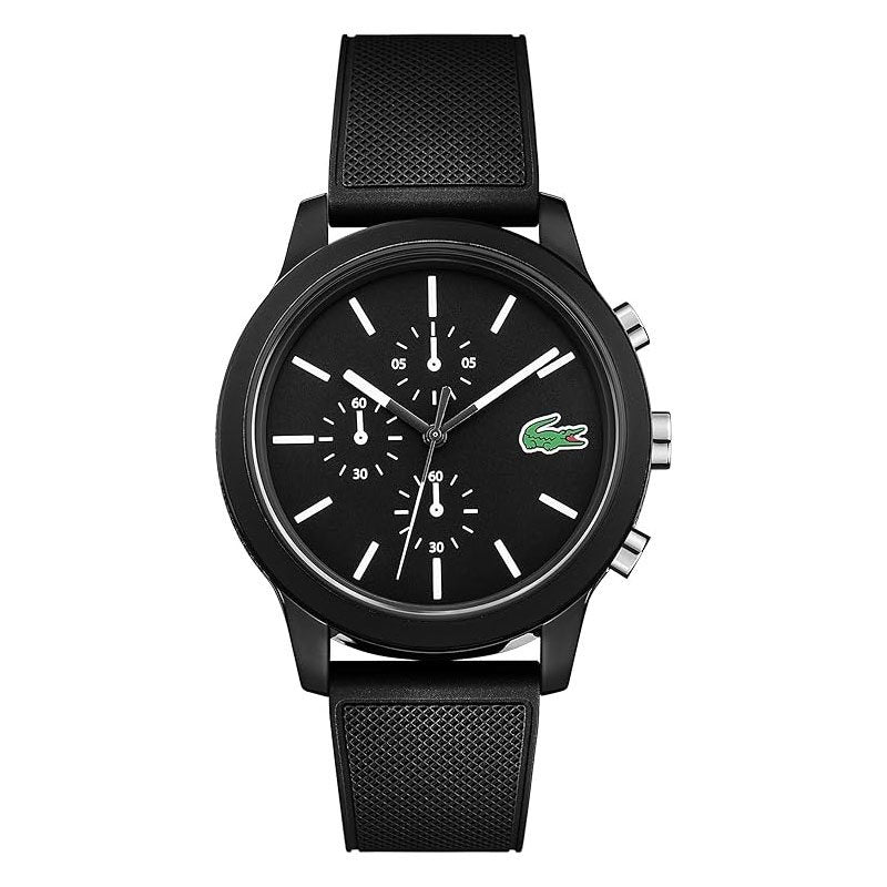 Lacoste Chronograph with Black Silicone Strap Men's Watch - 2010972