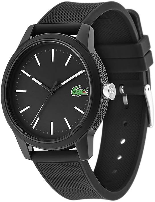 Lacoste Black Silicone with Rubber Strap Men's Watch - 2010986